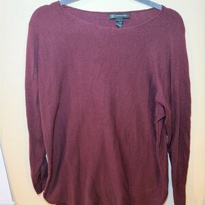 INC International Concepts Burgundy Sweater